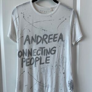 Custom GUESS Graffiti Tee – "Andreea Connecting People" – Believe Create